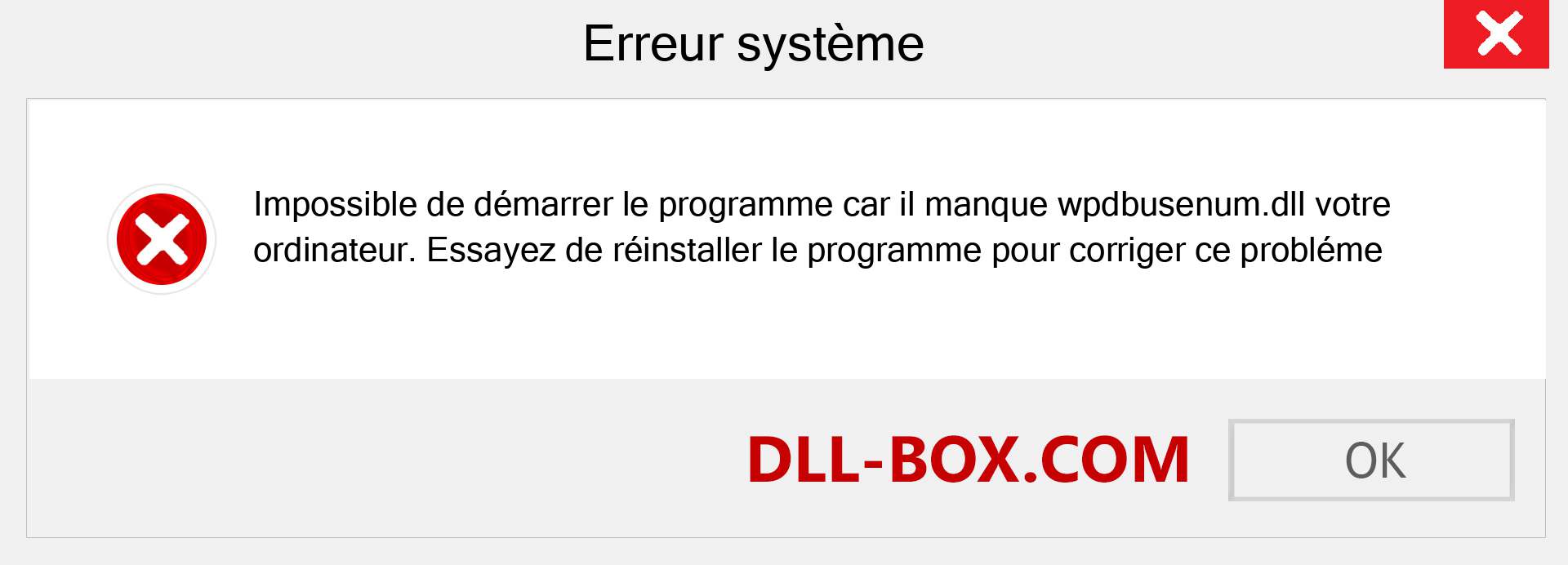 Le fichier wpdbusenum.dll est manquant ?. Télécharger pour Windows 7, 8, 10 - Correction de l'erreur manquante wpdbusenum dll sur Windows, photos, images